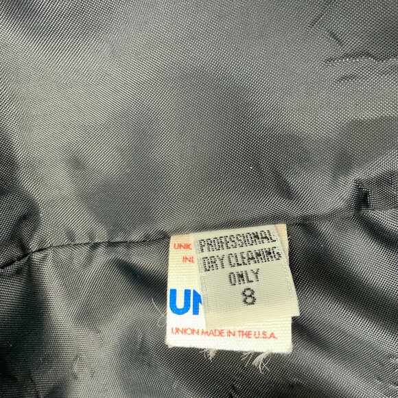 Vintage Herbert Grossman Rare Multi Color Rainbow Wool Tweed Blazer Sz 8-6 - Picture 15 of 16